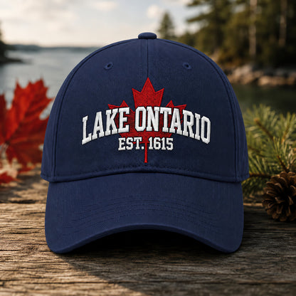 🔥LAST DAY 50% OFF - 🍁Lake Ontario Forever – Heritage Embroidered Cap (🧢100% Cotton)