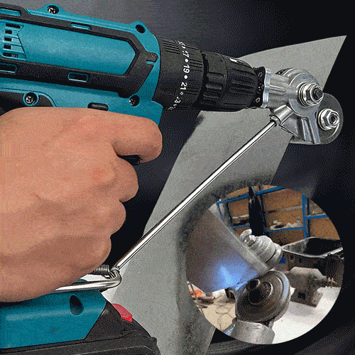Metal Nibbler Drill Attachment – Effortless Clean Cuts Through Steel, Aluminum, Copper & Plastic Panels