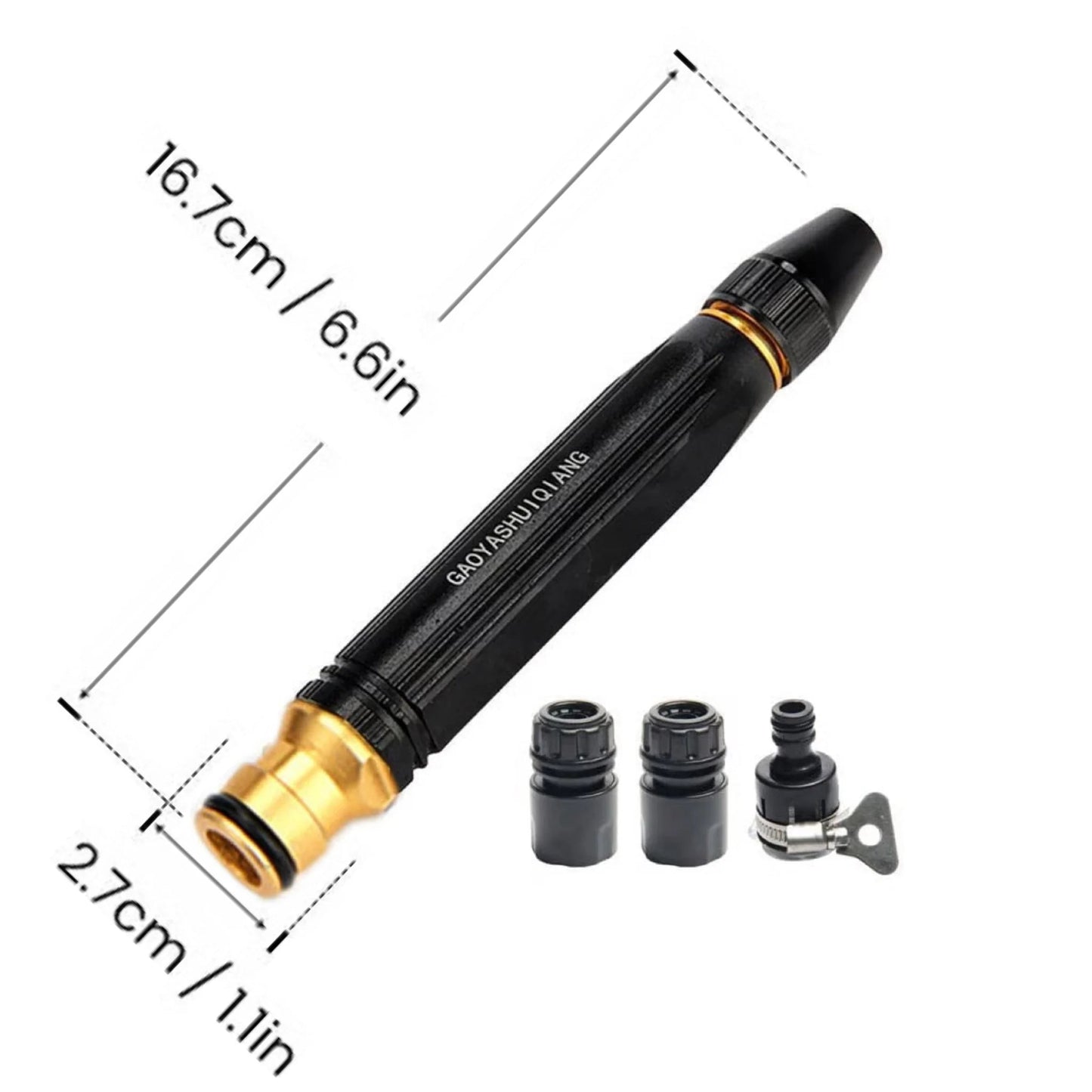 🏆Heavy Duty Adjustable Twist Hose Nozzle Jet Sweeper Nozzle