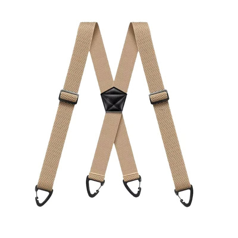 👔 Heavy Duty Work Suspenders | X-Back Adjustable Design