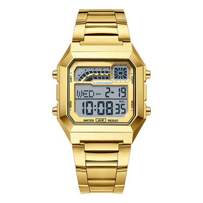 🔥Hot Sale Deals-Unisex-Digitaluhr mit quadratischem Display und Leuchtanzeige