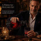 🦇 Gotische Vampirschloss-Whiskykaraffe & Whiskyglas