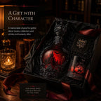 🦇 Gotische Vampirschloss-Whiskykaraffe & Whiskyglas