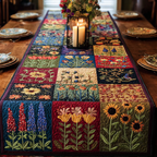 Rustic Bloom Quilted Table Runner