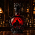 🦇 Gotische Vampirschloss-Whiskykaraffe & Whiskyglas