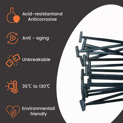 🚗 Instant Car Fix 🔧 Nylon Universal Cable Tie Buckle - For Quick, Secure Vehicle Part Fastening!