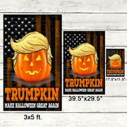 Trump Halloween Flag Trumpkin Make Halloween Great Again