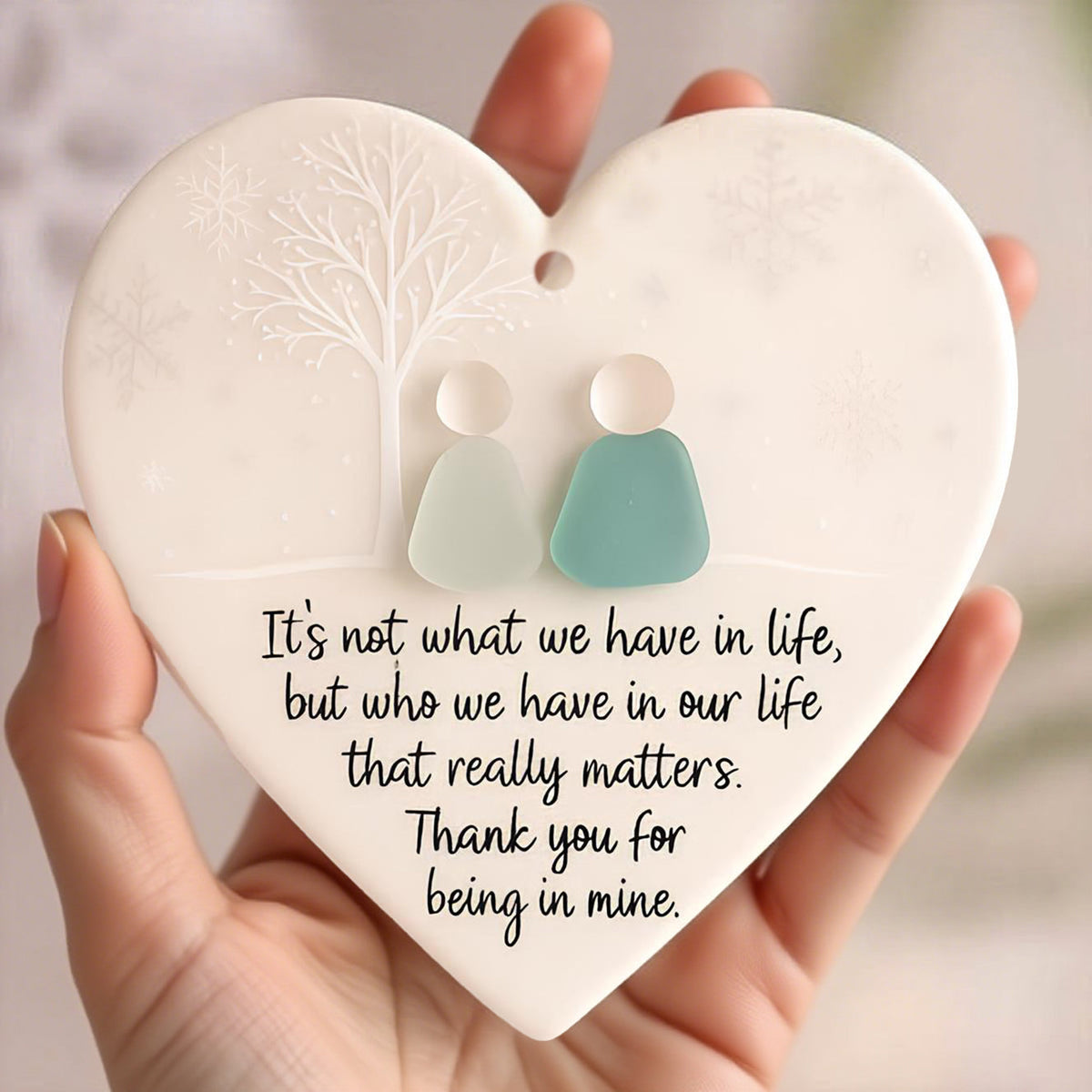 💝Heart-Shaped Sea Glass Friendship Decor✨ Shaped by Nature & Crafted by Hand