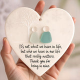 💝Heart-Shaped Sea Glass Friendship Decor✨ Shaped by Nature & Crafted by Hand