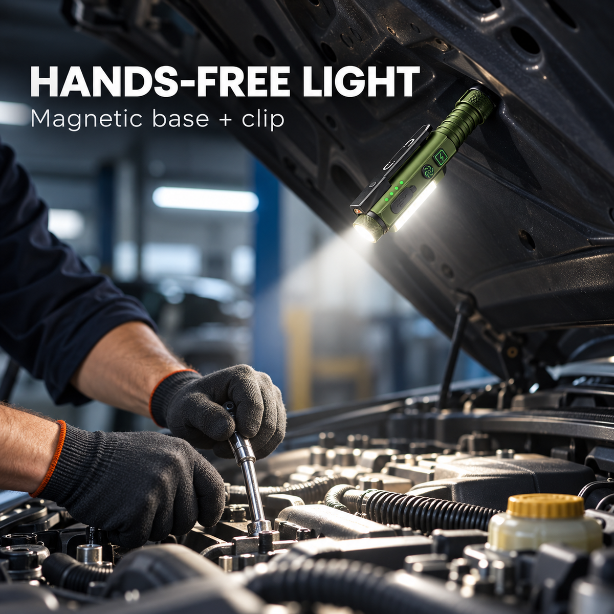 11-Mode Magnetic EDC Flashlight | USB-C Rechargeable
