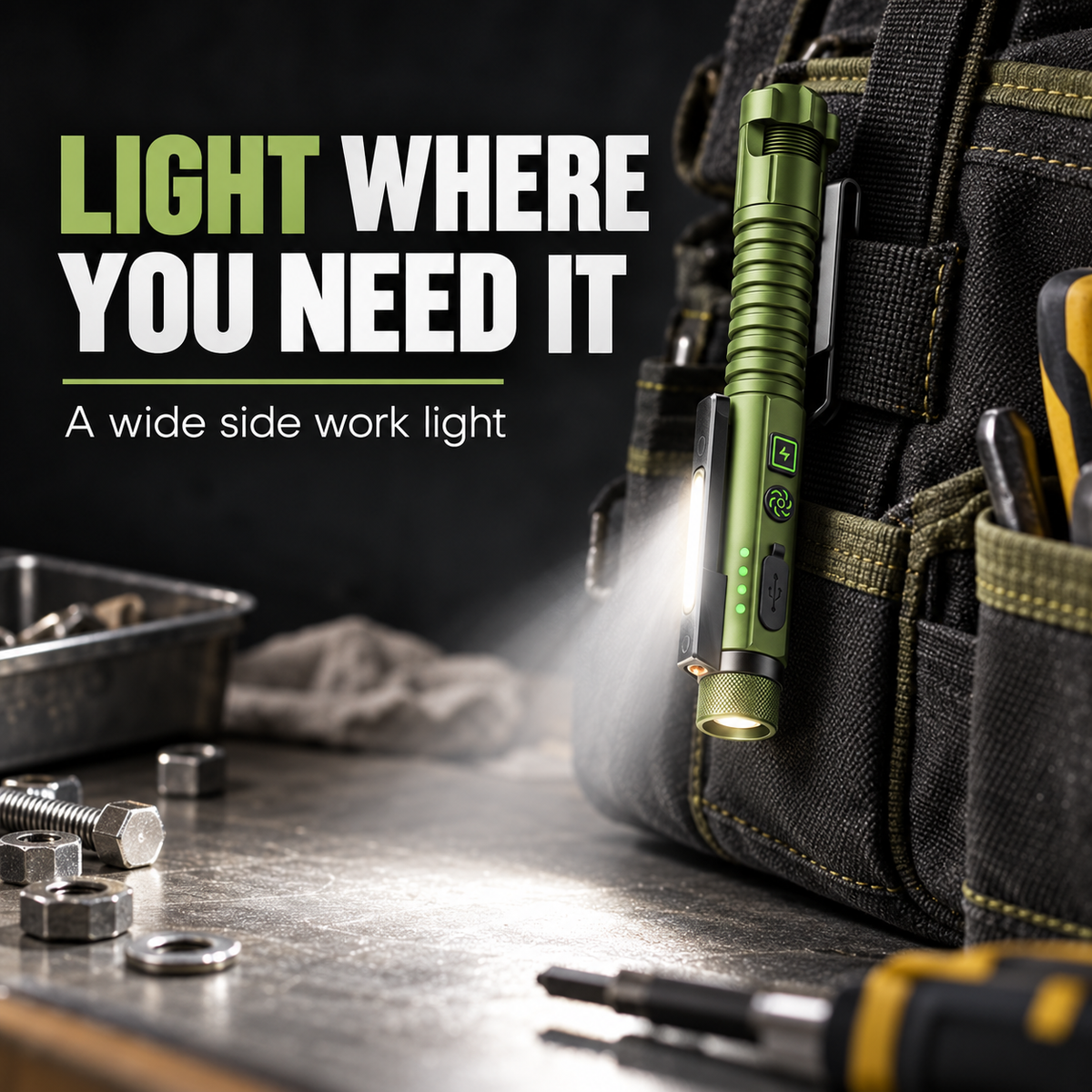 11-Mode Magnetic EDC Flashlight | USB-C Rechargeable