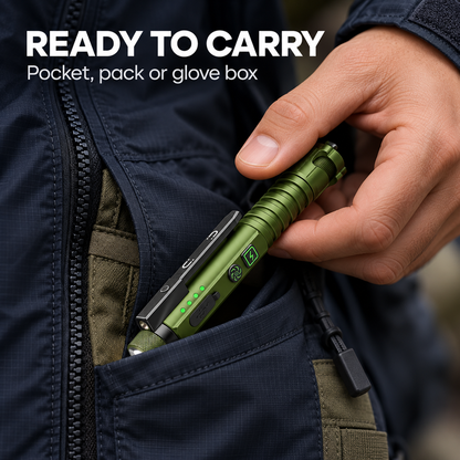 11-Mode Magnetic EDC Flashlight | USB-C Rechargeable