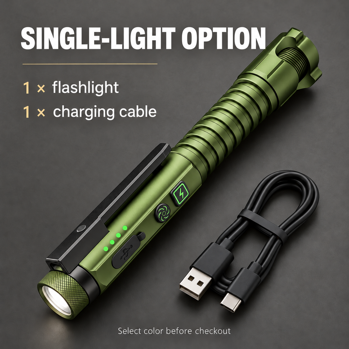 11-Mode Magnetic EDC Flashlight | USB-C Rechargeable