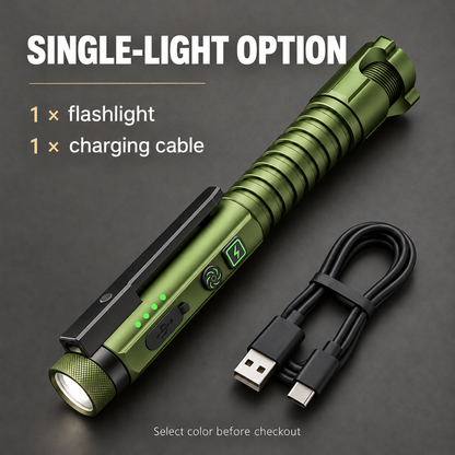 11-Mode Magnetic EDC Flashlight | USB-C Rechargeable