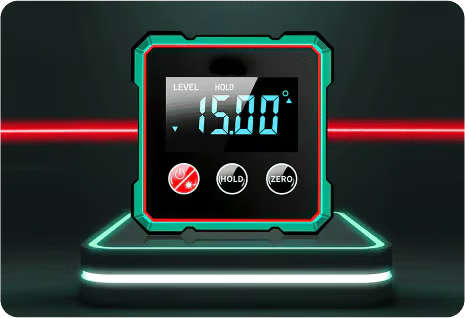 Magnetic Digital Angle Finder with Electronic Laser