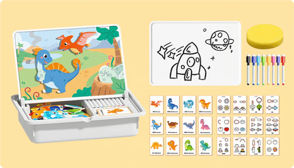 Magnetic Puzzles Face Dress Up Travel Game Double Side Preschool Educational Learning Toy for Kids