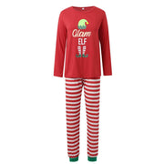 Can Stripe Elf Matching Family Christmas Pajamas