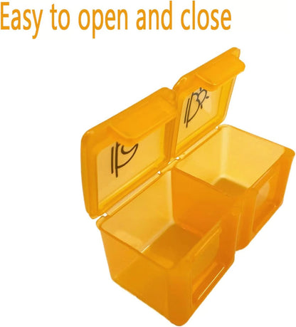 💊 Monthly AM/PM Pill Organizer – Twice-a-Day Medicine & Vitamin Storage with Stickers