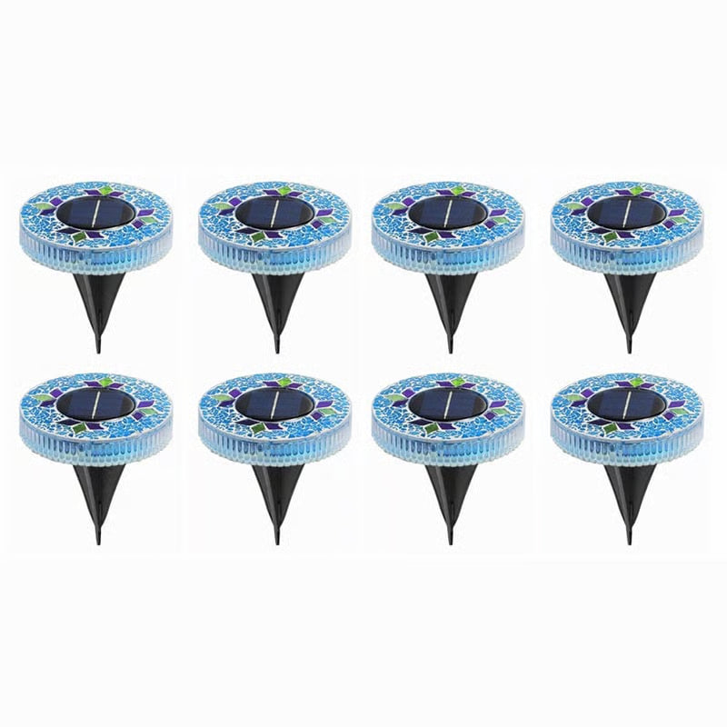 Mosaic Solar Disk Lights