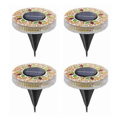 Mosaic Solar Disk Lights