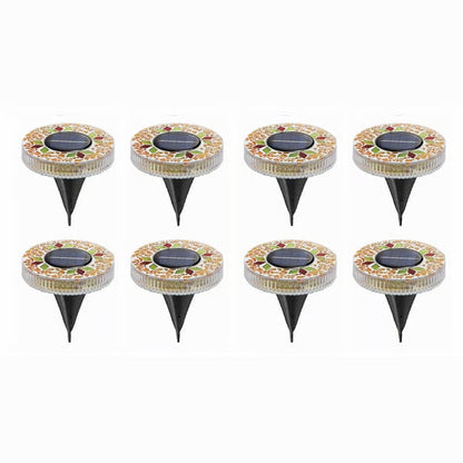 Mosaic Solar Disk Lights