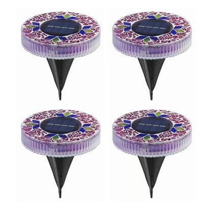 Mosaic Solar Disk Lights