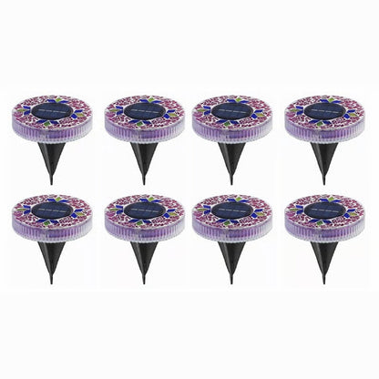 Mosaic Solar Disk Lights