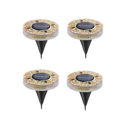 Mosaic Solar Disk Lights