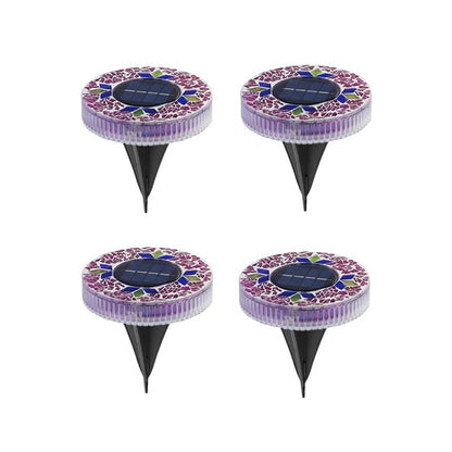Mosaic Solar Disk Lights