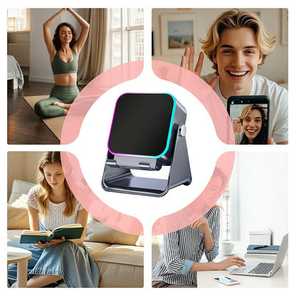 🔥New Year Special Offer sale – up to 50% off🎶📱 5-in-1 Wireless Induction Speaker with Adjustable Phone Stand