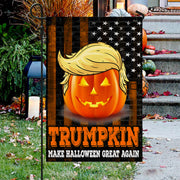 Trump Halloween Flag Trumpkin Make Halloween Great Again