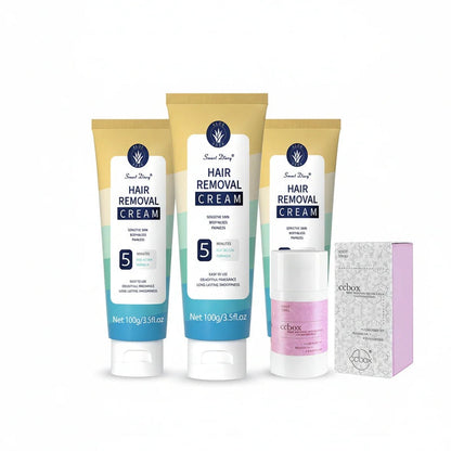 🔥Painless Full Body Hair Removal Cream for Men & Women– Skin-friendly for all areas🌿