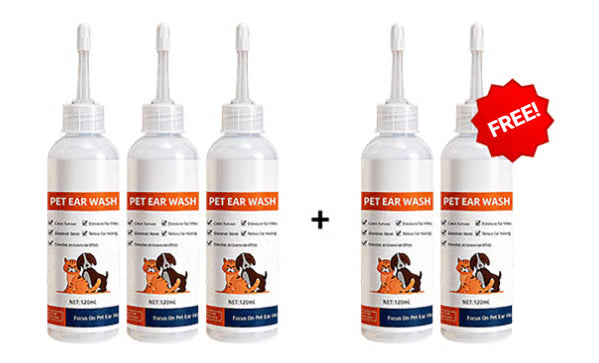 ✨ Pet Ear Cleaner - Gentle Formula with Soothing Aloe for Dogs & Cats, Prevents Infections & Odor 🌿👂