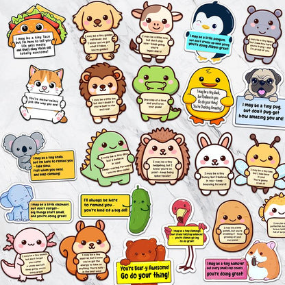 🤗 Positive Emotional Support Buddies Stickers – Inspirational, Waterproof & No Residue🎁 Uplifting Gifts for Kids, Teens, Coworkers & Yourself 😻
