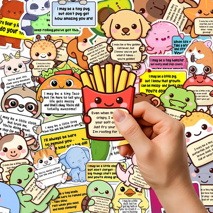 🤗 Positive Emotional Support Buddies Stickers – Inspirational, Waterproof & No Residue🎁 Uplifting Gifts for Kids, Teens, Coworkers & Yourself 😻