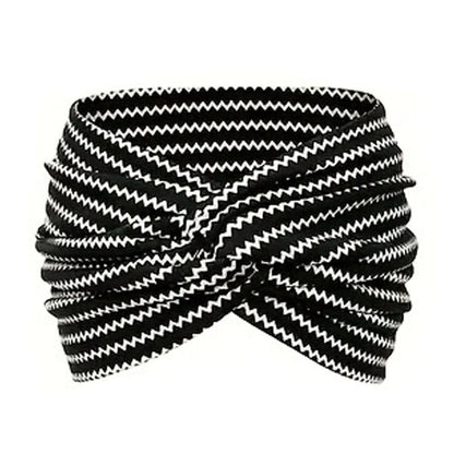 Printed cross yoga headband
