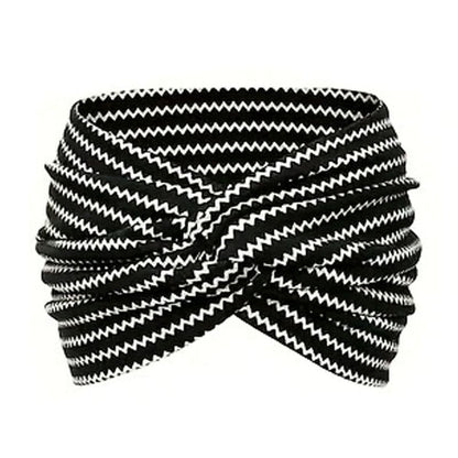 Printed cross yoga headband