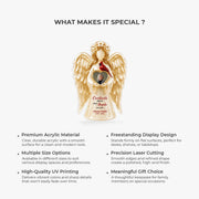 Cardinals Appear When Angels Are Near - Personalized Acrylic Plaque for Family Memorial Gift