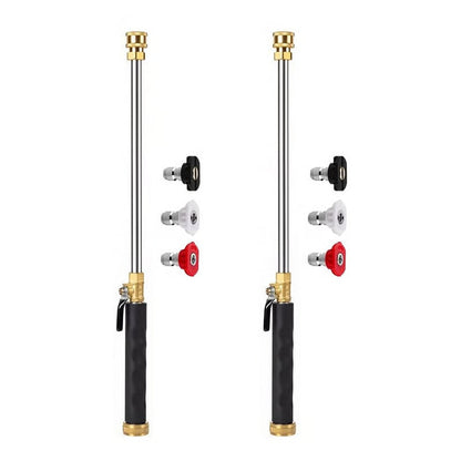 Professional Three-Nozzle Power-Boosting Garden Hose High-Pressure Washer Wand
