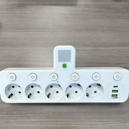 Smart Power Strip with USB Ports