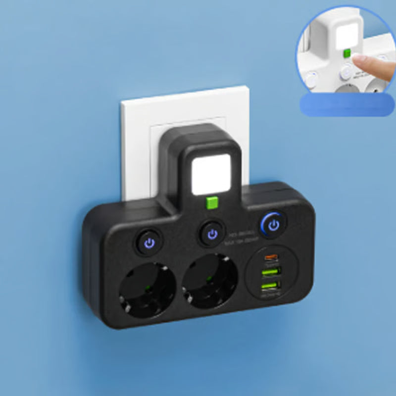 Smart Power Strip with USB Ports
