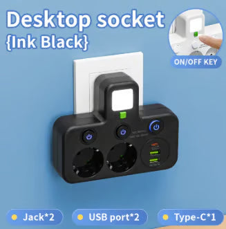 Smart Power Strip with USB Ports