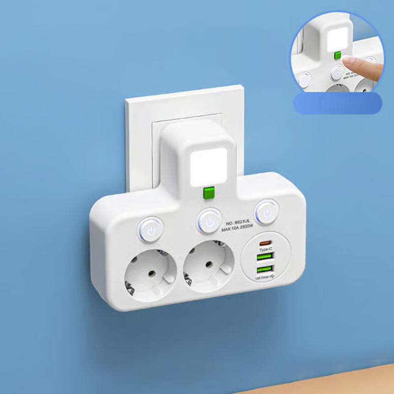 Smart Power Strip with USB Ports