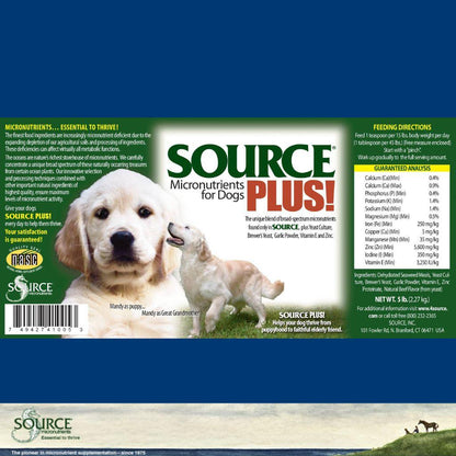 SOURCE Plus for Dogs Seaweed-Based Micronutrients for Skin, Coat & Digestion