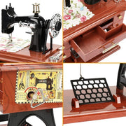 🔥Time Limit Sale 50% OFF - Wood Mini Sewing Machine Music Box