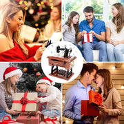 🔥Time Limit Sale 50% OFF - Wood Mini Sewing Machine Music Box