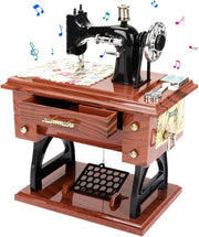 🔥Time Limit Sale 50% OFF - Wood Mini Sewing Machine Music Box