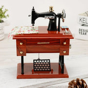 🔥Time Limit Sale 50% OFF - Wood Mini Sewing Machine Music Box