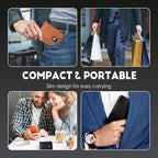 Men's Vintage Compact Zipper Wallet