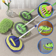 🚗 50% OFF NOW! 🧽 Durable Aluminum Long Handle Telescopic Car Wash Mop – Soft Microfiber, Scratch-Free & Adjustable Length ✨